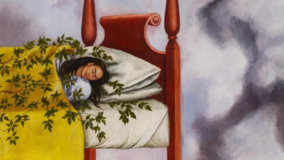 “El sueño (la cama)” de Frida Kahlo