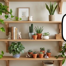 6 ideas para decorar con plantas una repisa que siempre se ve vacía