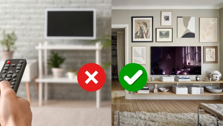 No pongas la televisión como el centro de la sala, mejor haz esto para que tu casa luzca más sofisticada