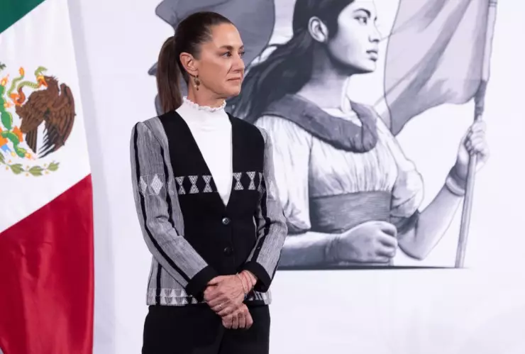 Claudia Sheinbaum en su conferencia mañanera