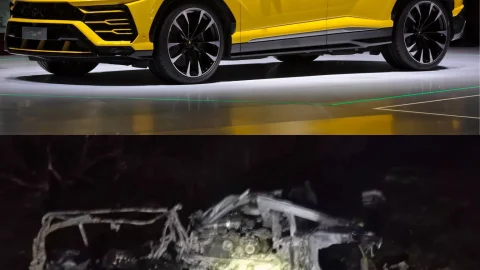 Así habría quedado el vehículo de Diogo Jota luego del accidente