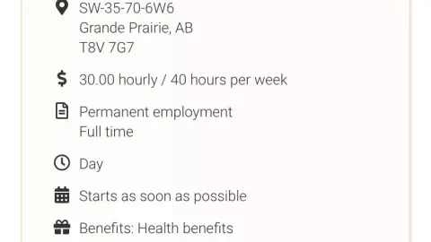 Vacante Canad&aacute;