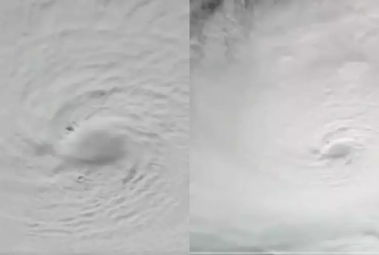 Así se ve el huracán “Milton” desde el espacio