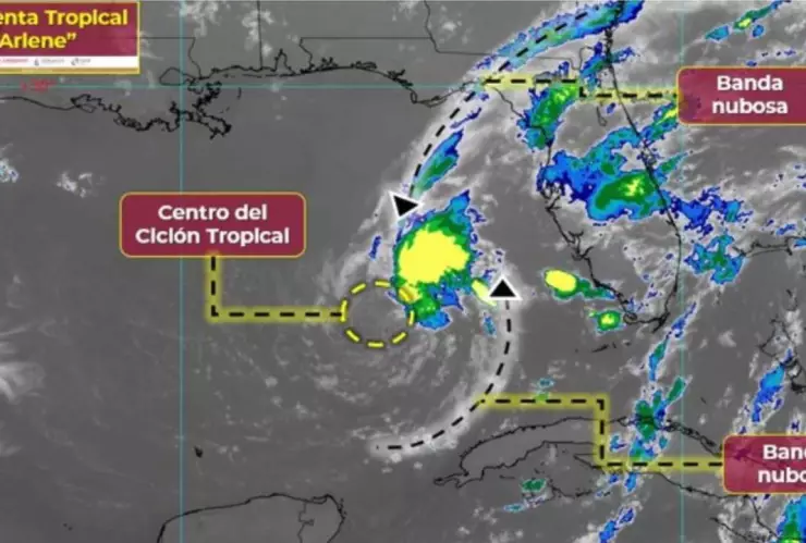 Clima HOY 3 de junio: Tormenta Tropical Arlene avanza sobre el Golfo de México