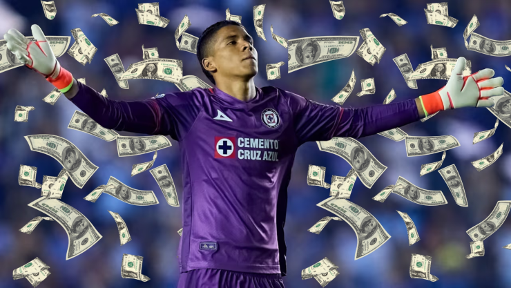El salario de Kevin Mier por hora en Cruz Azul