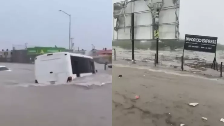 VIDEO: ¡Emergencia en Reynosa! Intensas lluvias dejan colonias bajo el agua en Tamaulipas