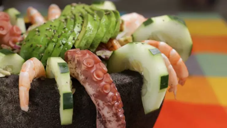 pulpo a la veracruzana.