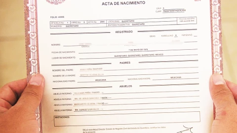 Actas de nacimiento