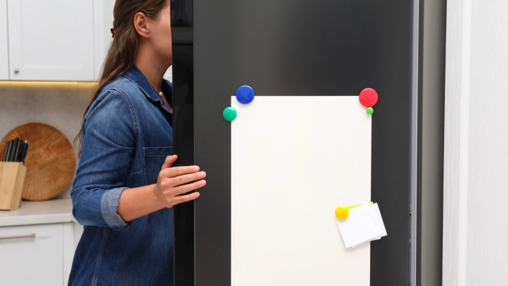 Una persona abre la nevera.