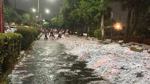 Caída de granizo en CDMX del 30 de agosto