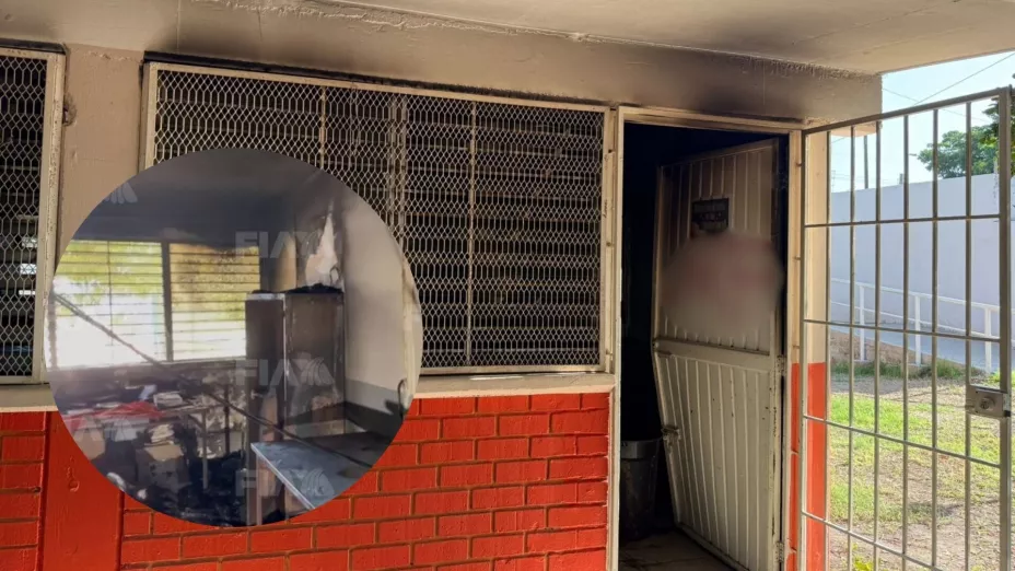 Secundaria vandalizada en Bellavista, Culiacán