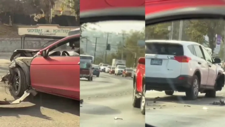 Accidente en el bulevar Cuauhtémoc Sur hoy 20 de enero de 2025 en Tijuana