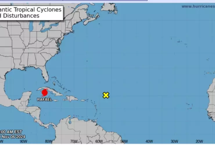 Huracán Rafael es ahora categoría 3 y revelan su ubicación exacta
