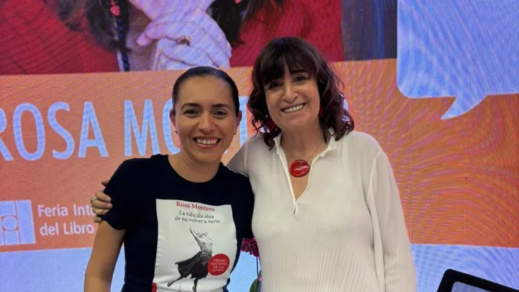 La escritora Rosa Montero en la edición 38 de la Feria Internacional del Libro de Guadalajara (FIL), en Guadalajara.