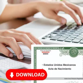 Descargar acta de nacimiento gratis; este es el paso a paso