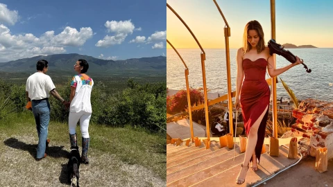 Angela Aguilar y Christian Nodal y Esmeralda Camacho