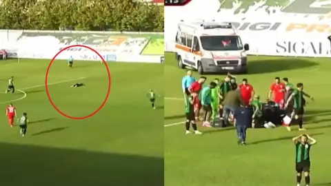 Muere el futbolista Raphael Dwamena; se desmayó en pleno partido de la Liga de Albania