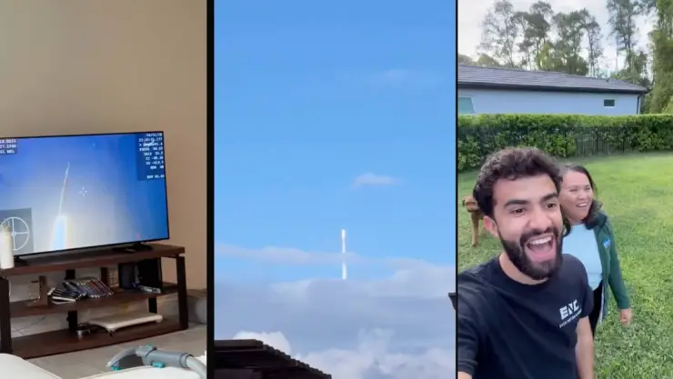 ¡Espectacular! Joven capta el lanzamiento de la misión Artemis II desde el patio de su casa | VIDEO