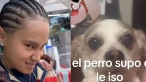 Video perrito imita a Yahritza cuando le dieron su refresco en bolsa y se vuelve viral en TikTok
