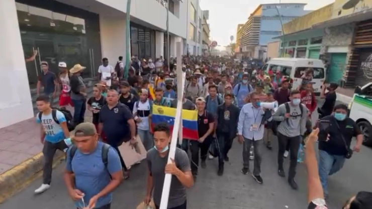 migrantes viacrucis Tapachula