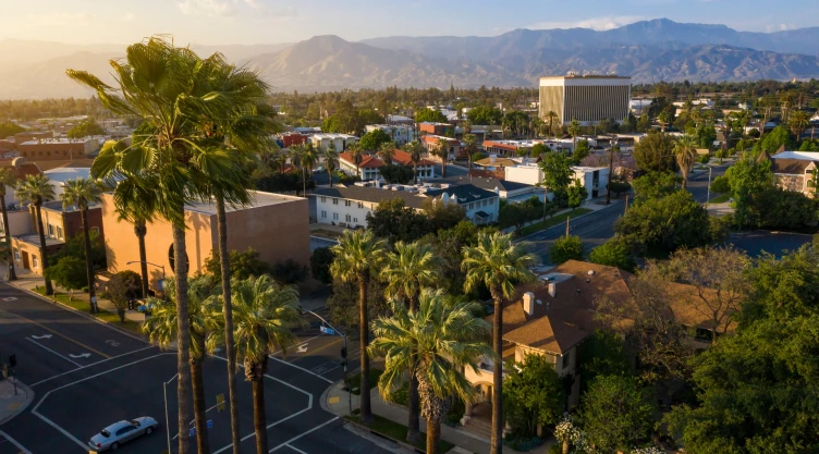 La ciudad de Redlands, California