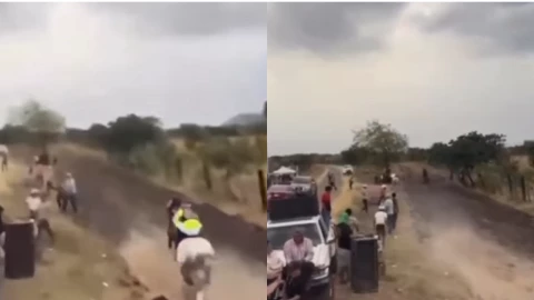 Carrera clandestina de caballos