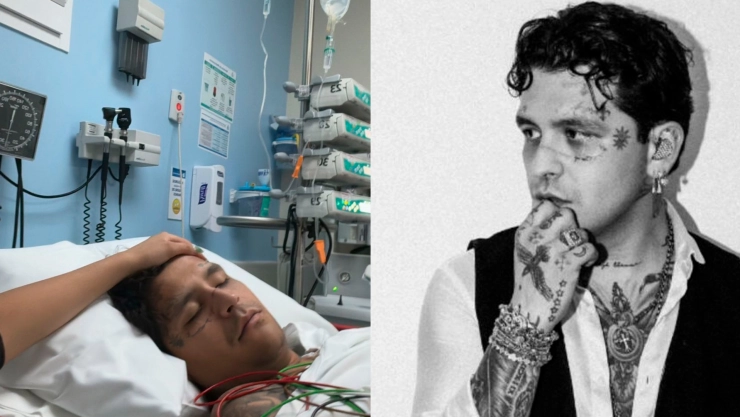 Christian Nodal hospitalizado