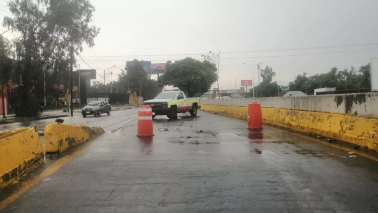 CERRADO, así se encuentra el paso a desnivel de Periférico y Mariano Otero hoy 1 de agosto