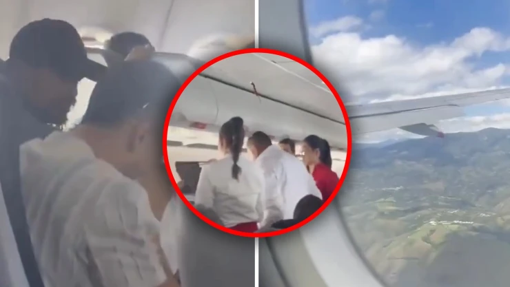 ¡PÁNICO TOTAL! Así fue el aterrador momento que vivieron los pasajeros de un avión tras intentos fallidos de aterrizaje (VIDEO)