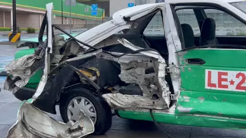 Choque en bulevar Las Torres hoy