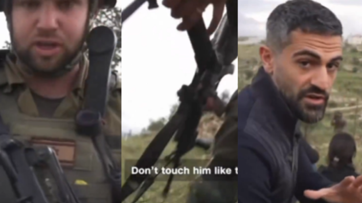 Militares israelíes confrontan a periodistas de CNN mientras documentaban un ataque contra palestinos en Cisjordania ocupada