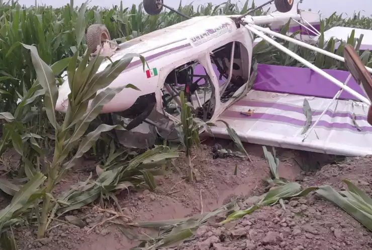 Desplome de avioneta en Navolato