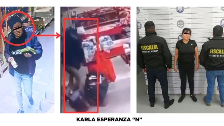 Detienen-a-mujer-que-robó-en-Ecatepec-y-golpeó-a-empleados