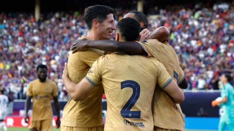 Barcelona, Pumas, alineaciones, trofeo joan gamper