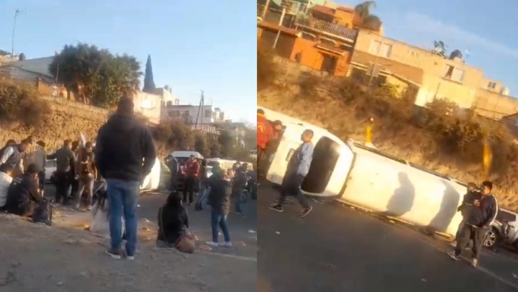 Volcadura en Boulevard Luis Donaldo Colosio deja 15 heridos Naucalpan.jpg