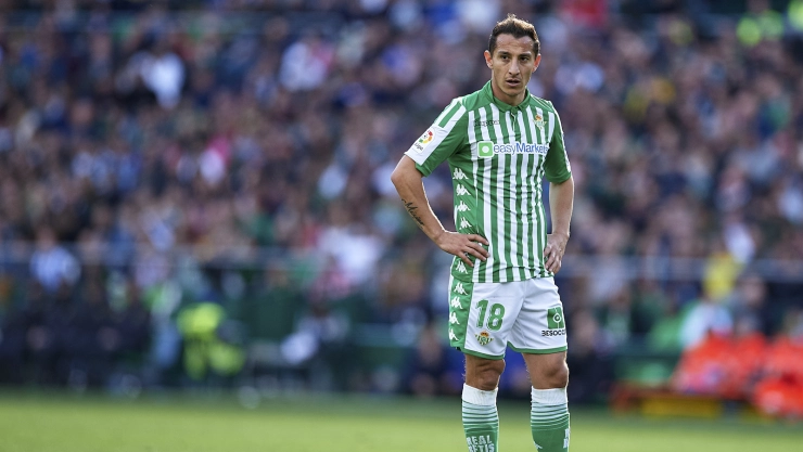 Andrés Guardado con Real Betis