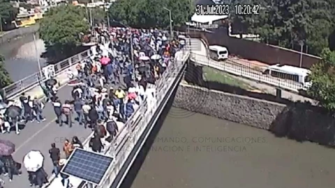 manifestación tlaxcala hoy lunes 31 julio