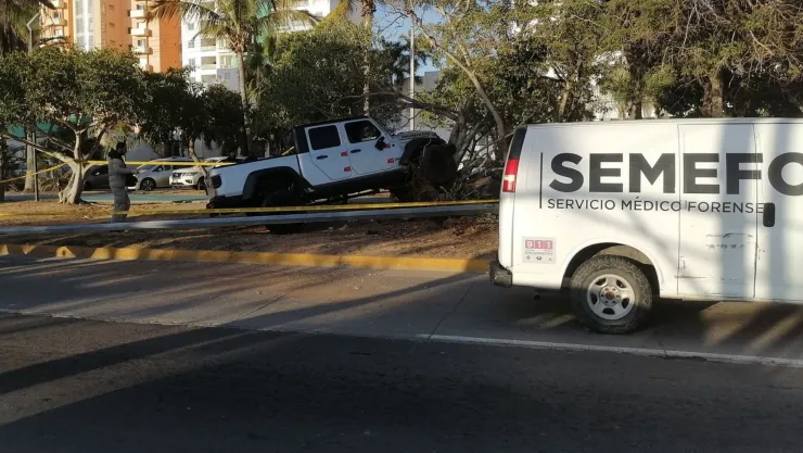 Choque en La Marina, en Mazatlán