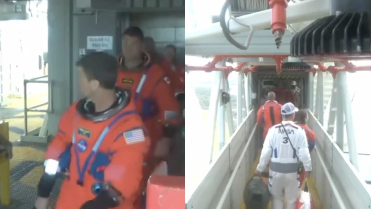 VIDEO: Así fue el momento del abordaje de la tripulación de la misión Artemis II