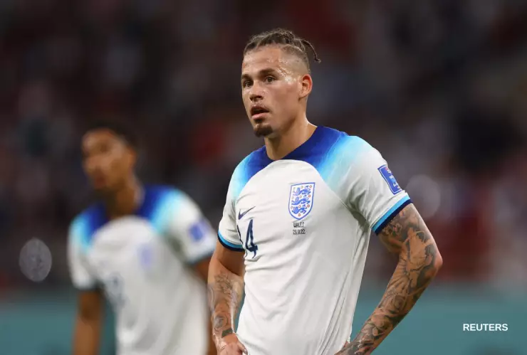 Kalvin Phillips con la selección de Inglaterra