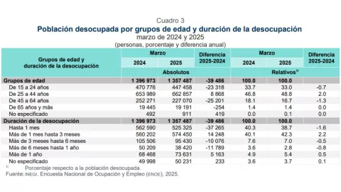 Desempleo en México marzo 2025: ¿Cuántas personas no tienen trabajo?