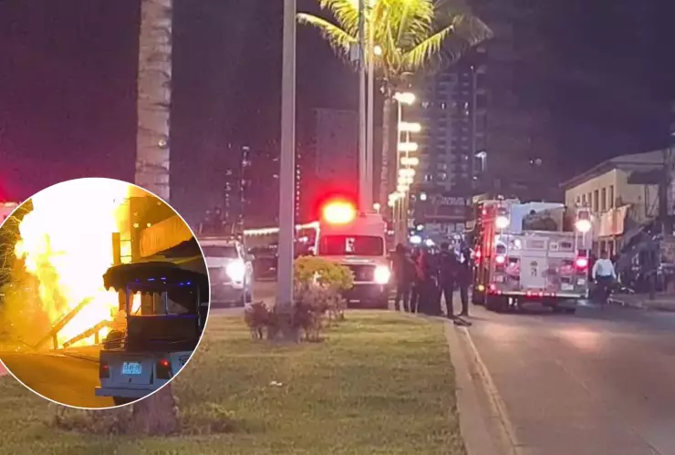 Incendio y explosión en taquería de Mazatlán