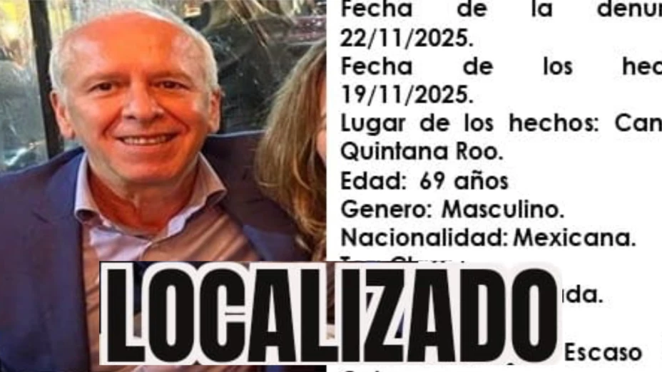 Desactivan la búsqueda: Después de 10 desaparecido en Cancún, localizan a Roberto Alvarenga Albera; esto se sabe