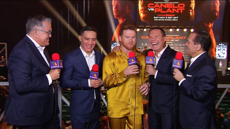 pesaje de canelo alvarez caleb plant