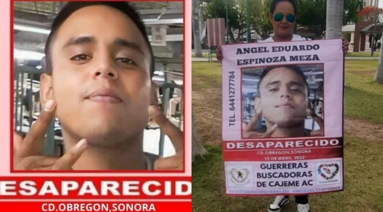 Madre buscadora encuentra a su hijo desaparecido en Sonora
