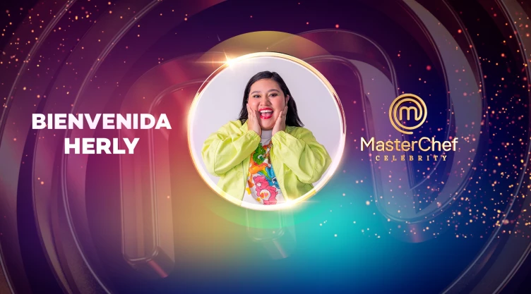 Imagen de Herly RG en anuncio de MasterChef Celebrity