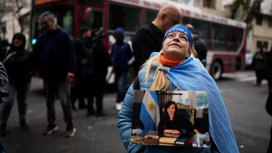 Partidaria de la expresidenta argentina Cristina Fernández