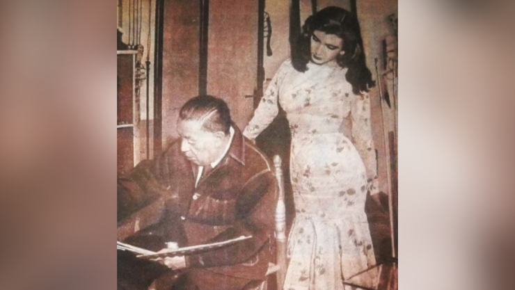 Irma Serrano _La Tigresa_ fue pintada por el mismo Diego Rivera