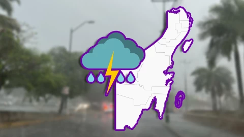 Estos son los MUNICIPIOS en los que LLOVERÁ hoy 3 de marzo de 2026 en Quintana Roo.webp