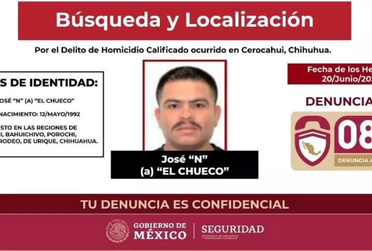 El chueco identificacion fiscalía hermana